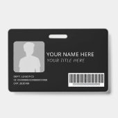Persoonlijk bedrijfslogo zakelijk badge (Achterkant)