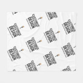 Persoonlijk Bedrijfsmerk Minimalistisch Fleece Deken (Voorkant (Horizontaal))