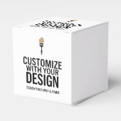 Persoonlijk bedrukte blanco bedrijfskleding maatwe bedankdoosjes (Voorkant Zijde)