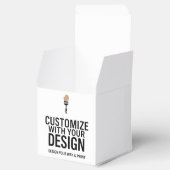 Persoonlijk bedrukte blanco bedrijfskleding maatwe bedankdoosjes (Geopend)