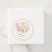 Persoonlijk bedrukte Doop Lam Bedankjes Labels (In situ)