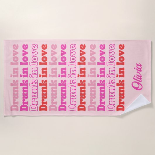 Persoonlijk bedrukte vrijgezellenfeest handdoek 'D (Voorkant)