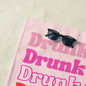 Persoonlijk bedrukte vrijgezellenfeest handdoek 'D (In situ)