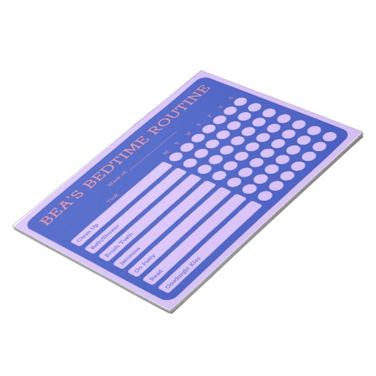 Persoonlijk Bedtime 11-inch x 8,5-inch Notitieblok (Schuin)