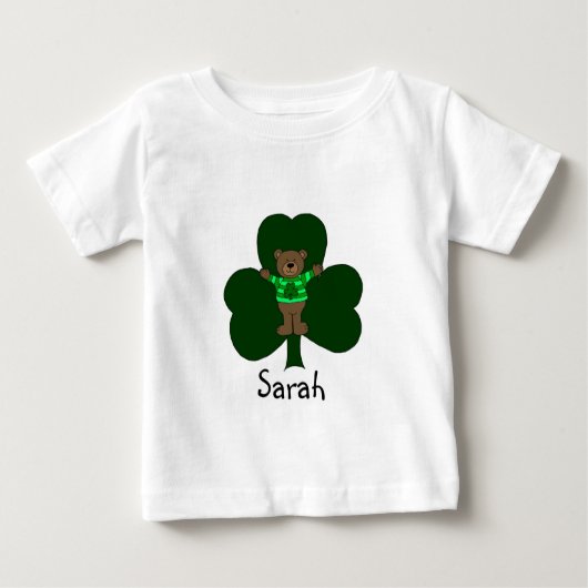 Persoonlijk Beer en Shamrock-shirt (Voorkant)