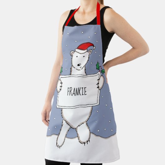 Persoonlijk Beer Kerstmis Schort (Insitu)