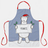 Persoonlijk Beer Kerstmis Schort (Voorkant)