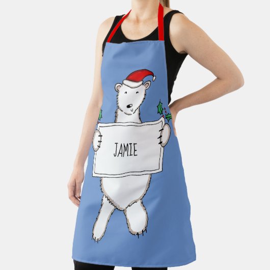 Persoonlijk Beer Kerstmis Schort (Insitu)