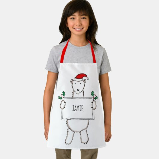 Persoonlijk Beer Kerstmis Schort (Insitu)