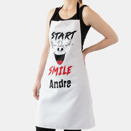Persoonlijk Begin je dag met een glimlach-geschenk Schort (Insitu)