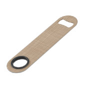 Persoonlijk beige bruin textuurpatroon speed flessenopener (Achterkant Gekanteld)