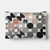 Persoonlijk beige grijs zwart abstract kunstpatroo etui (Voorkant)