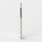 Persoonlijk beige wit Fleur de Lis patroon Case-Mate iPhone Case (Achterkant/links)