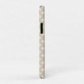 Persoonlijk beige wit Fleur de Lis patroon Case-Mate iPhone Case (Achterkant/rechts)