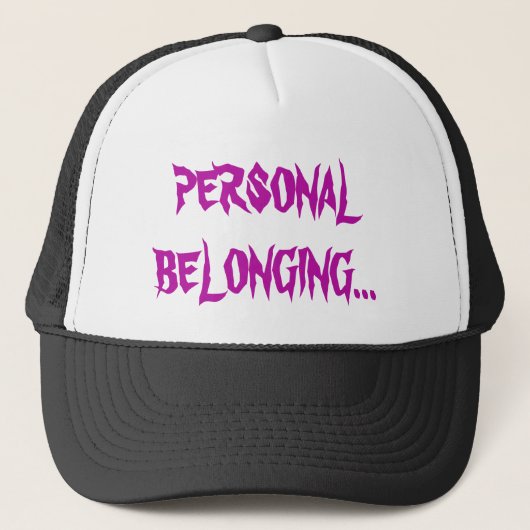 Persoonlijk Belonging Trucker Hat Pet (Voorkant)