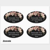 Persoonlijk ben ik bevestigend Christelijk Ovale Sticker (Vel)