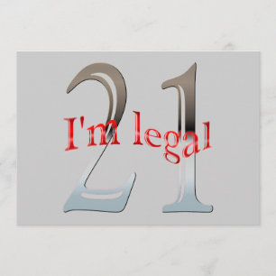 Persoonlijk ben ik de 21ste Birthday Party. Kaart