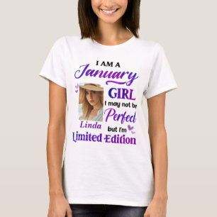 Persoonlijk ben ik een meisje van januari met aang t-shirt