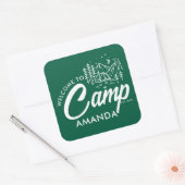 Persoonlijk Bergkamp Bachelorette-feestje Vierkante Sticker (Envelop)