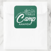 Persoonlijk Bergkamp Bachelorette-feestje Vierkante Sticker (Tas)