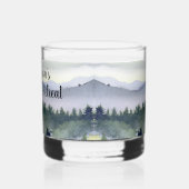 Persoonlijk bergthema whisky glas (Links)