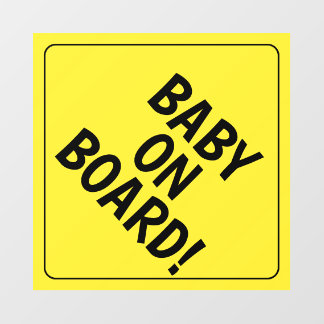 Persoonlijk bericht Baby op de weg Auto sticker