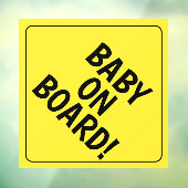 Persoonlijk bericht Baby op de weg Auto sticker (Vel 3)