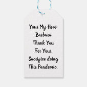 Persoonlijk Bericht Dank u Cadeaulabel (Achterkant)