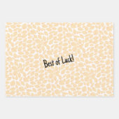 Persoonlijk bericht Gouden Gele Blad Inpakpapier Vel (Voorkant 2)