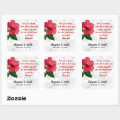 Persoonlijk bericht Hibiscus Favor Labels (Vel)