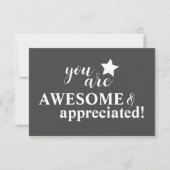 Persoonlijk bericht "Personeelswaardering" Bedankkaart (Voorkant)