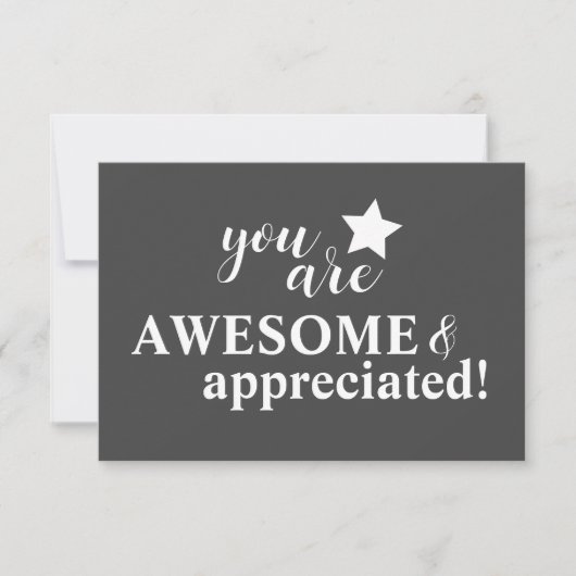 Persoonlijk bericht "Personeelswaardering" Bedankkaart (Voorkant)