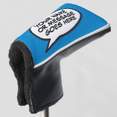 Persoonlijk Bericht Spraakballon Pret Golfheadcover (3/4 voorkant)