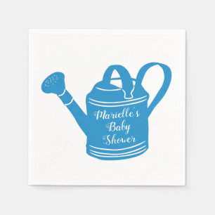 Persoonlijk bericht voor baby boy shower op gieter servet