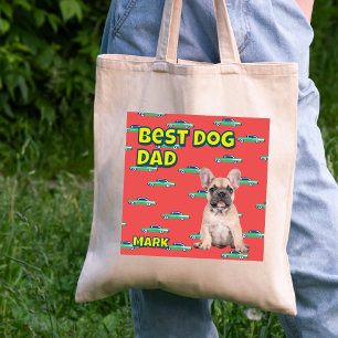 Persoonlijk Beste Hond Papa Cadeau – Leuke Huisdie Tote Bag