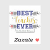 Persoonlijk Beste Leraar Ooit - Aangepast Cadeau Sticker (Vel)