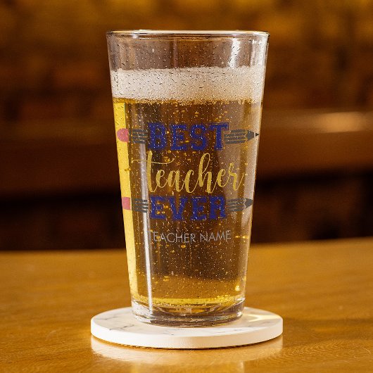 Persoonlijk Beste Leraar Ooit - Gepersonaliseerd C Glas