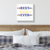 Persoonlijk Beste Leraar Ooit - Op Maat Gemaakt Ca Canvas Afdruk (Insitu (Slaapkamer))