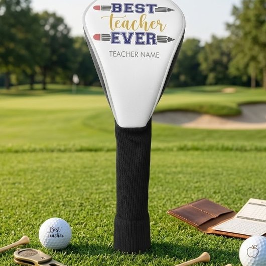 Persoonlijk Beste Leraar Ooit - Op Maat Gemaakt Ca Golfheadcover