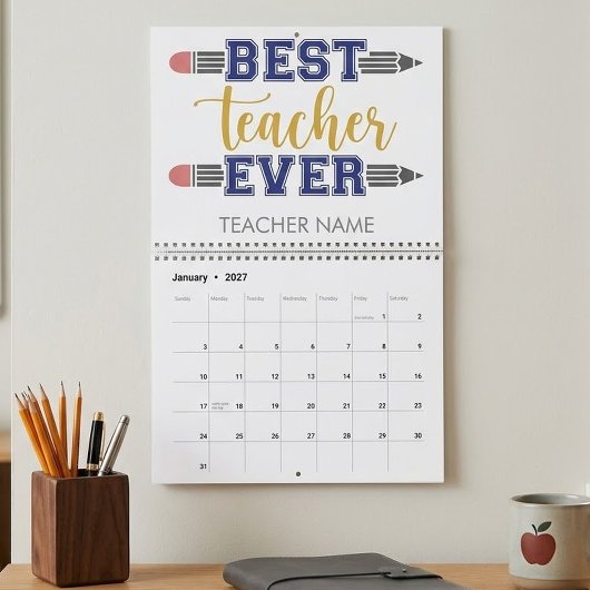 Persoonlijk Beste Leraar Ooit - Op Maat Gemaakt Ca Kalender