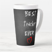 Persoonlijk ★ BESTE LERAAR Ooit ★ Schoolbord Latte Mok (Rechterhoek)