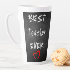 Persoonlijk ★ BESTE LERAAR Ooit ★ Schoolbord Latte Mok