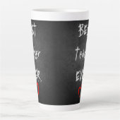 Persoonlijk ★ BESTE LERAAR Ooit ★ Schoolbord Latte Mok (Voorkant)