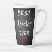 Persoonlijk ★ BESTE LERAAR Ooit ★ Schoolbord Latte Mok (Rechts)