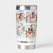 Persoonlijk beste mama foto collage moeder geïsoleerde drinkbeker (Voorkant)