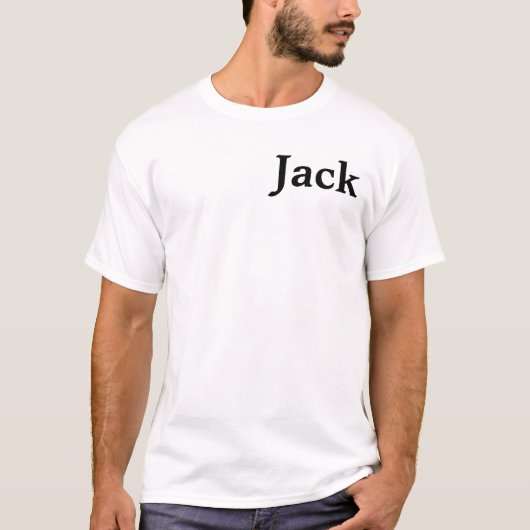 Persoonlijk Beste Man Cadeau T-Shirt met Naam (Voorkant)