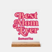 Persoonlijk Beste Moeder Ooit Aangepaste Naam Matg Acryl Bord (Voorkant)