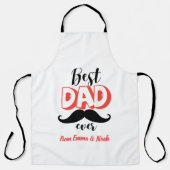 Persoonlijk "Beste Papa Ooit" Aangepaste Naam Schort (Voorkant)