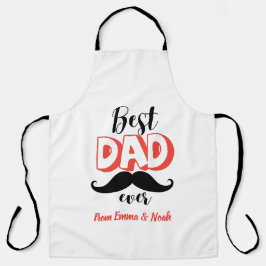 Persoonlijk "Beste Papa Ooit" Aangepaste Naam Schort
