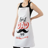 Persoonlijk "Beste Papa Ooit" Aangepaste Naam Schort (Insitu)